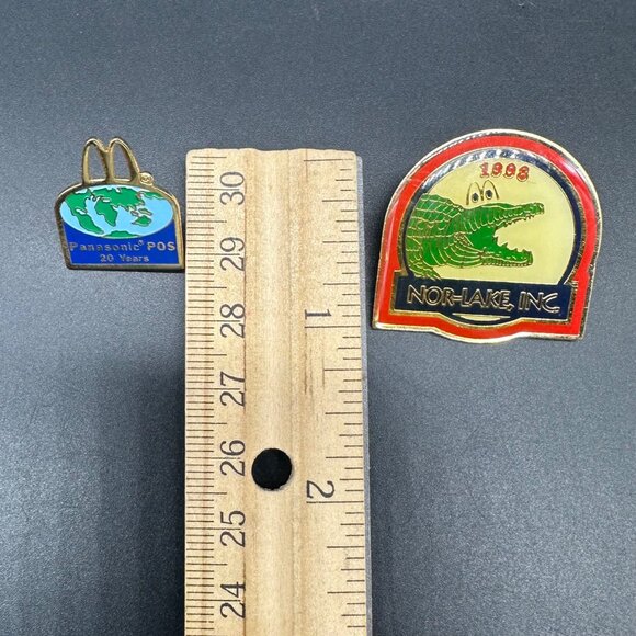 Vintage McDonalds Employee Pin Lot of 10 Y2K Racing Team Panasonic Vendors - Picture 6 of 7